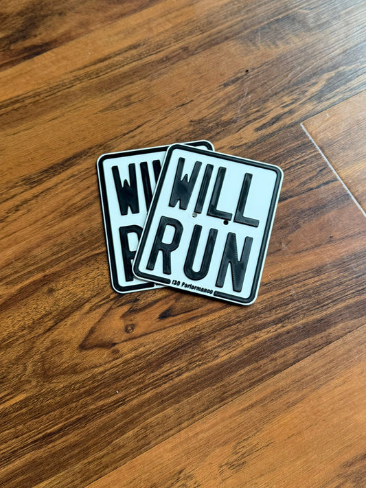 Will Run Show Kenzeichen