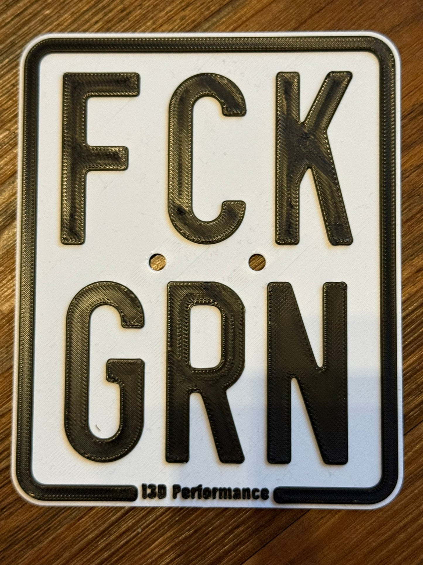 FCK GRN Show Kenzeichen