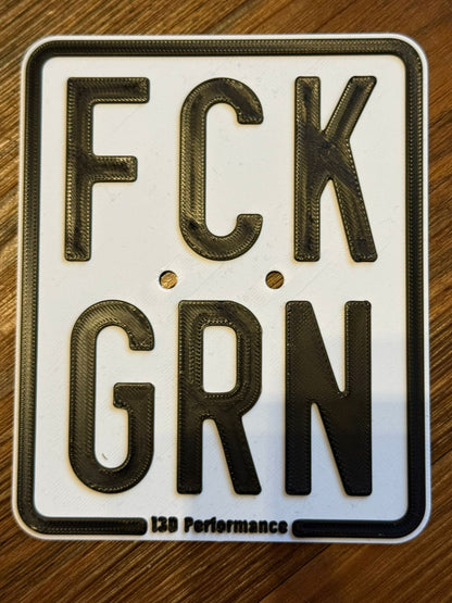 FCK GRN Show Kenzeichen